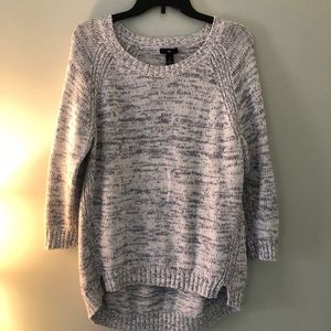 Gray and blue sweater